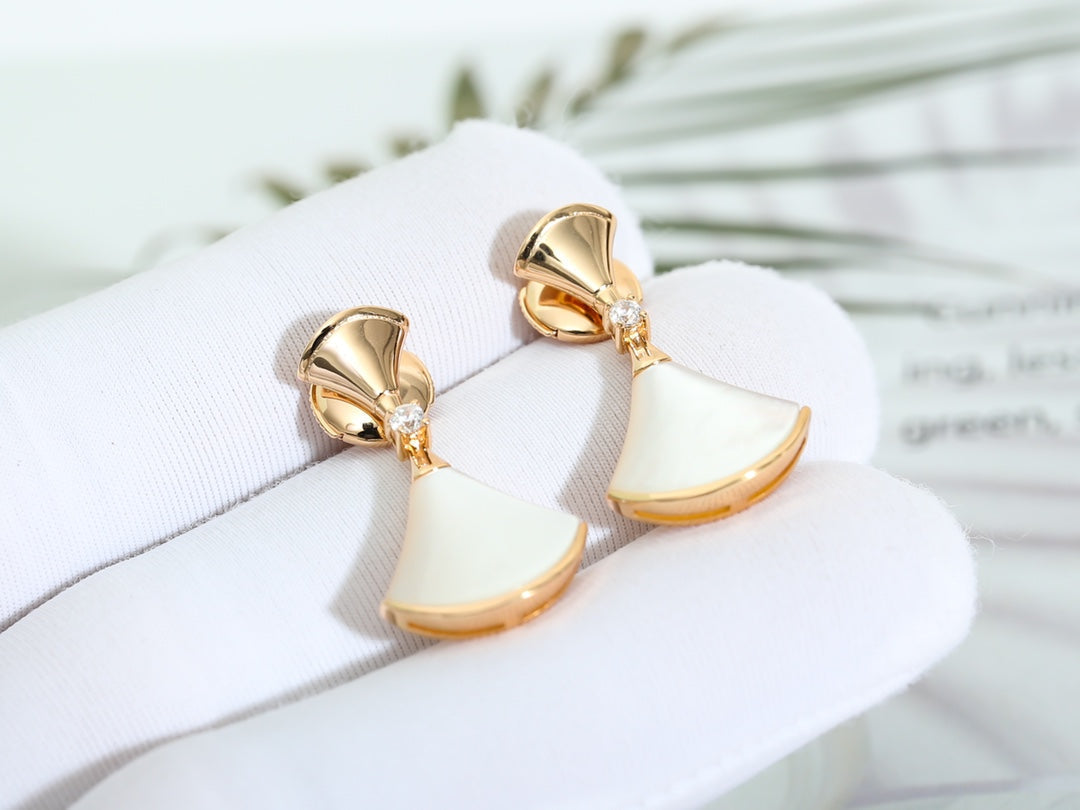 [⭐Lioran]DREAM MOP PINK GOLD EARRINGS