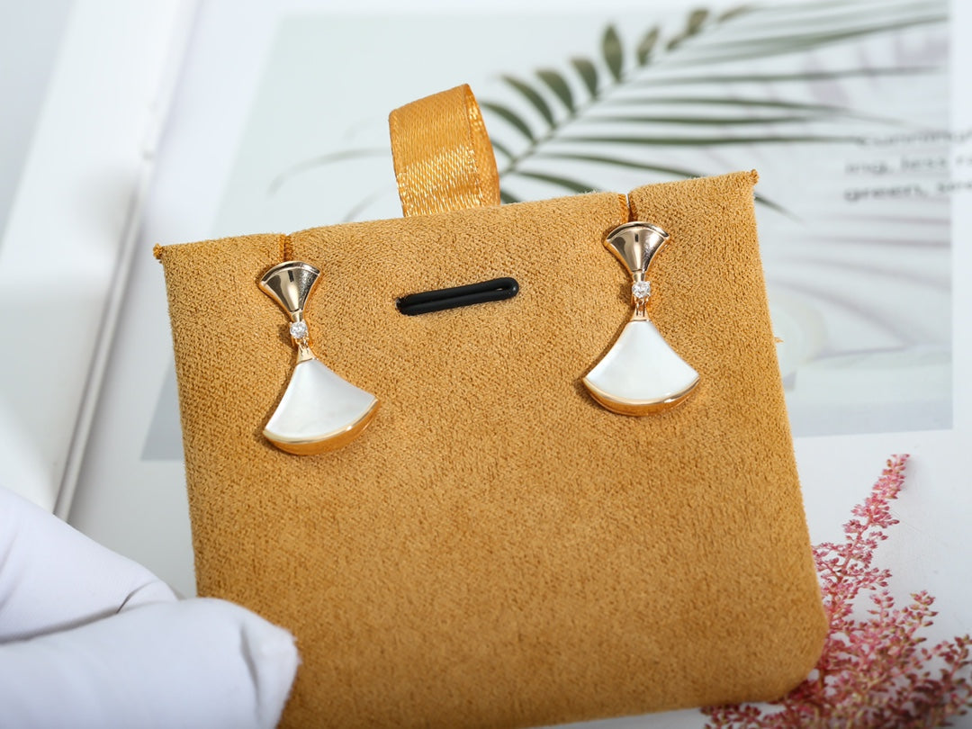 [⭐Lioran]DREAM MOP PINK GOLD EARRINGS