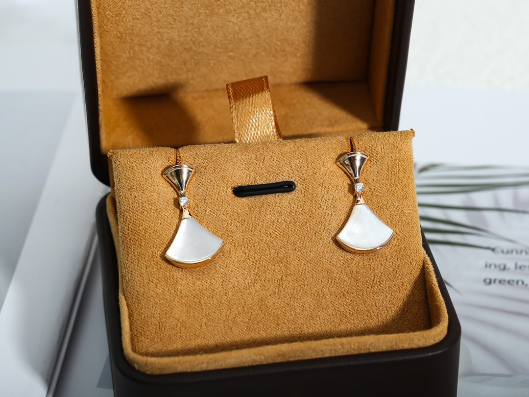 [⭐Lioran]DREAM MOP PINK GOLD EARRINGS