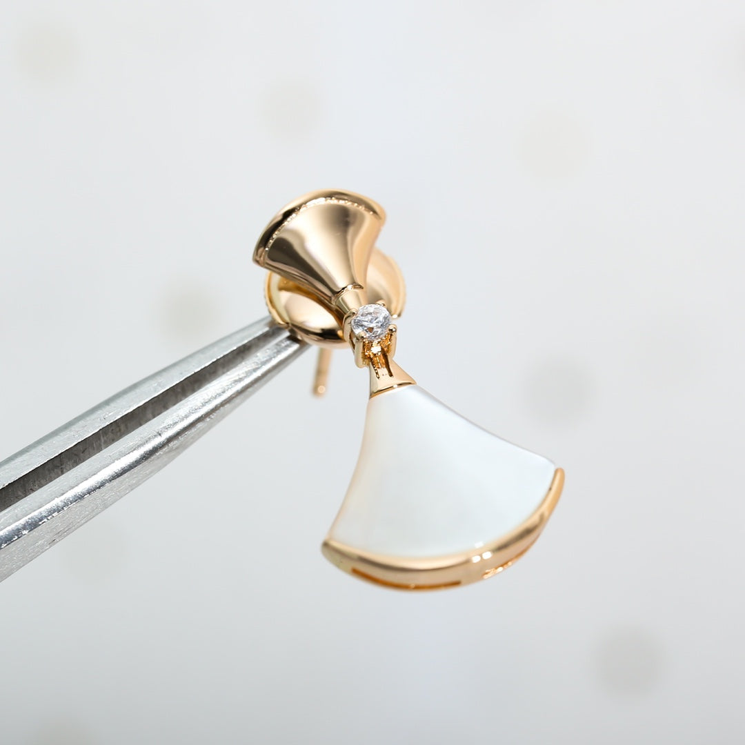 [⭐Lioran]DREAM MOP PINK GOLD EARRINGS