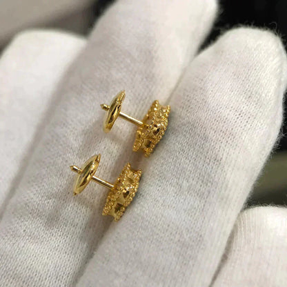 [⭐Lioran]CLOVER MINI 9.5MM MALACHITE  EARRINGS