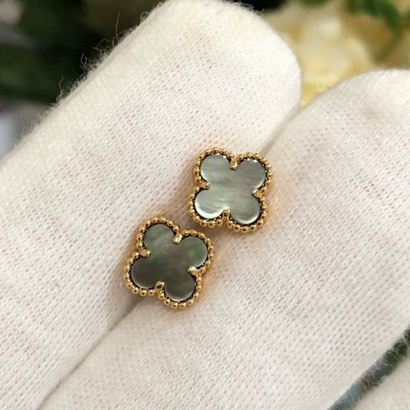 [⭐Lioran]CLOVER MINI GOLD EARRINGS