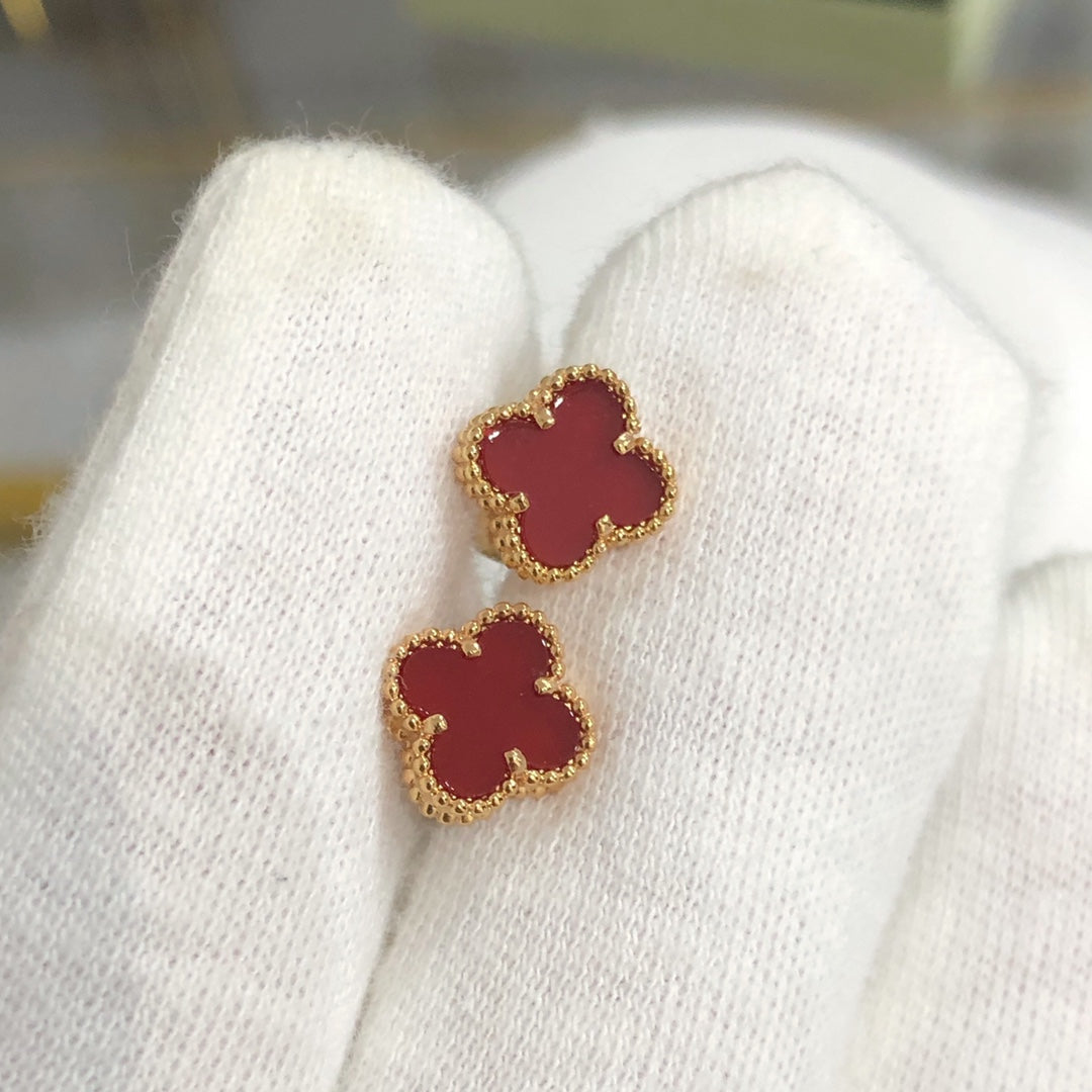 [⭐Lioran]CLOVER MINI GOLD EARRINGS