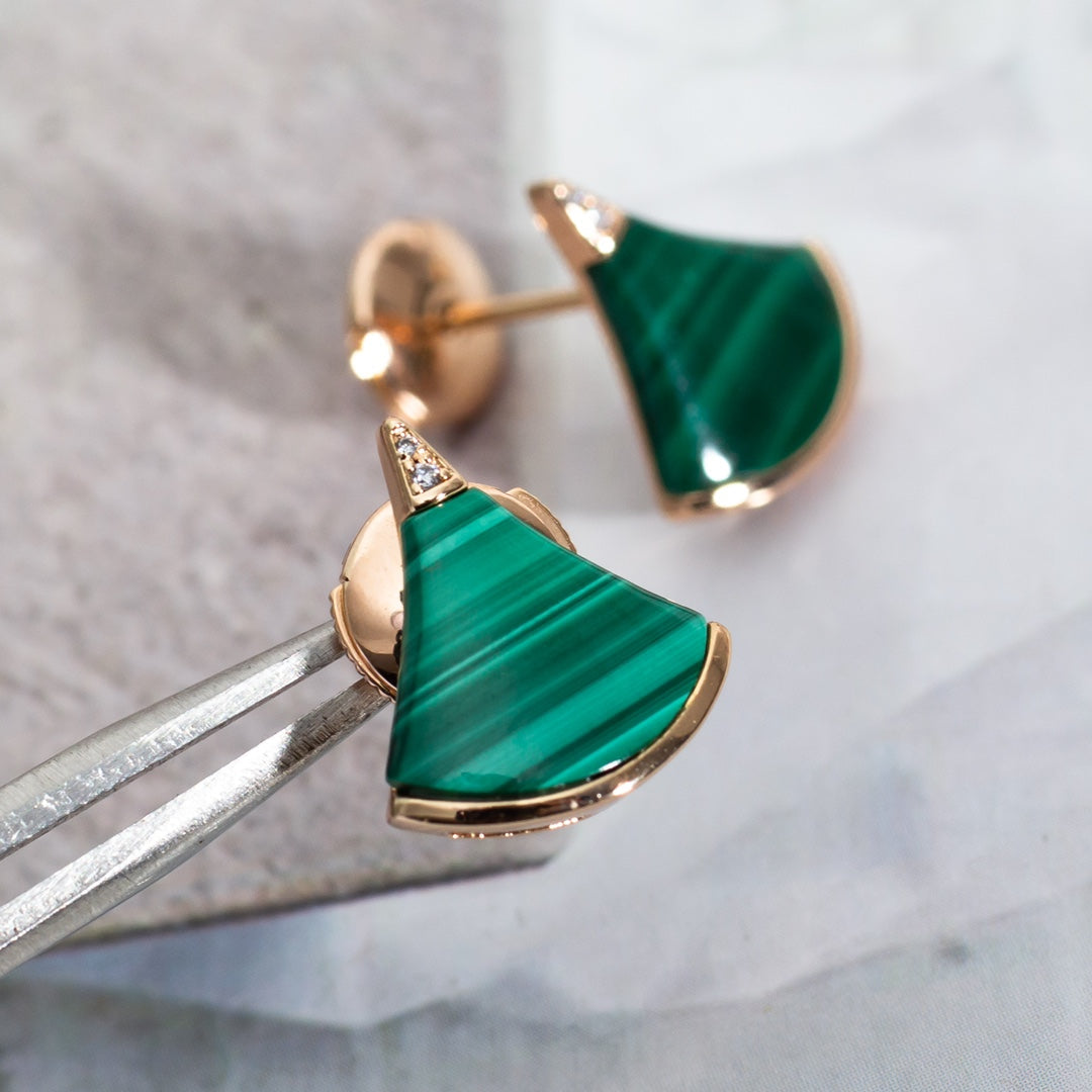 [⭐Lioran]DIVAS DREAM EARRINGS PINK GOLD