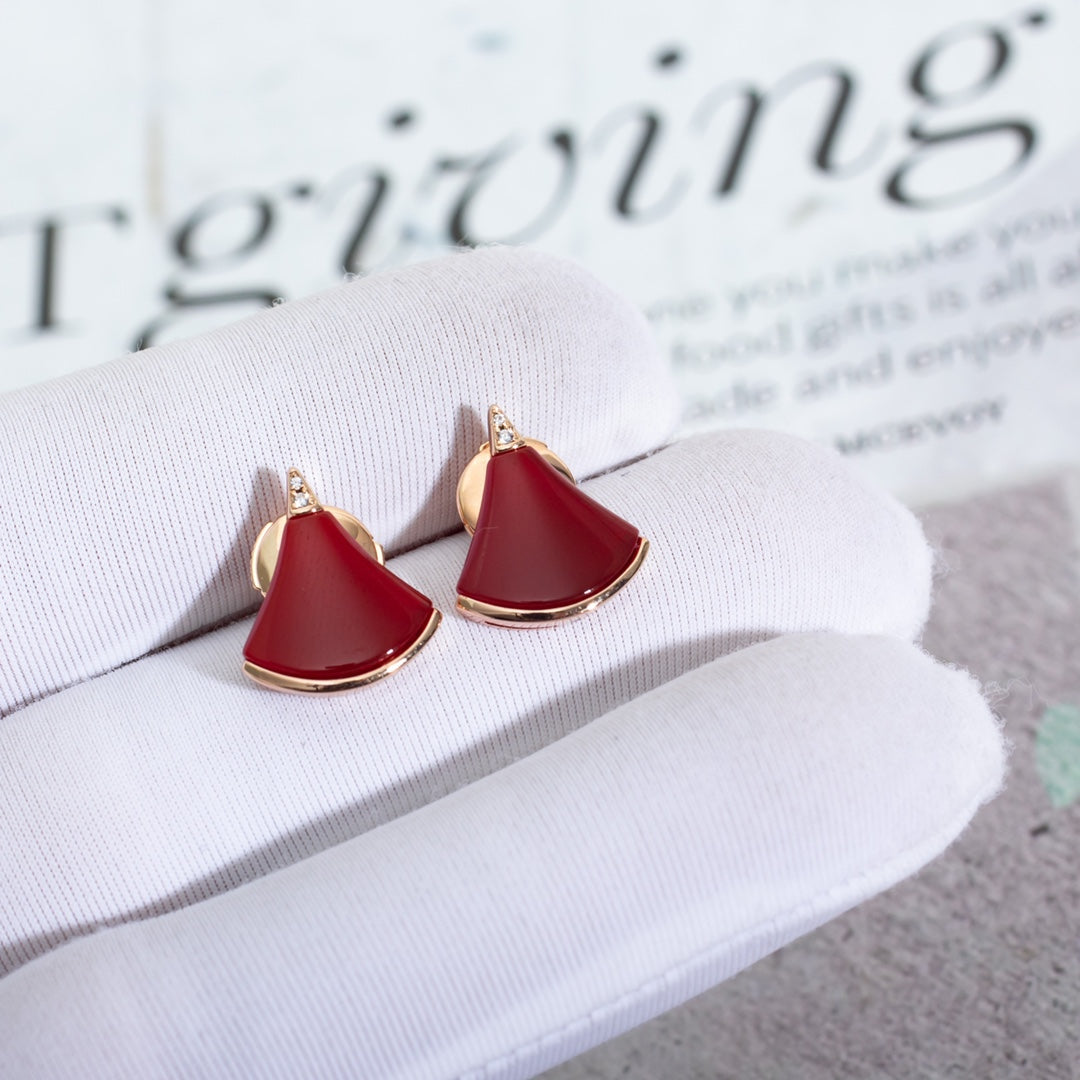 [⭐Lioran]DIVAS DREAM EARRINGS PINK GOLD