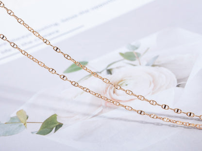 [⭐Lioran]ECHAPPEE NECKLACE PINK GOLD