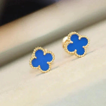 [⭐Lioran]CLOVER MINI 9.5MM TURQUOISE EARRINGS