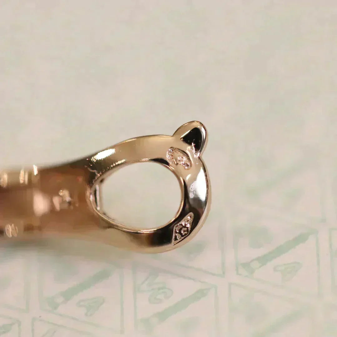 [⭐Lioran]CLOVER MEDIUM 1 MOTIFS FUll DIAMOND EARRINGS