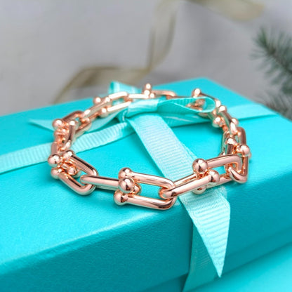 [Lioran]HARDWEAR BRACELET PINK GOLD AND SILVER
