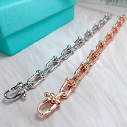 [Lioran]HARDWEAR BRACELET PINK GOLD AND SILVER