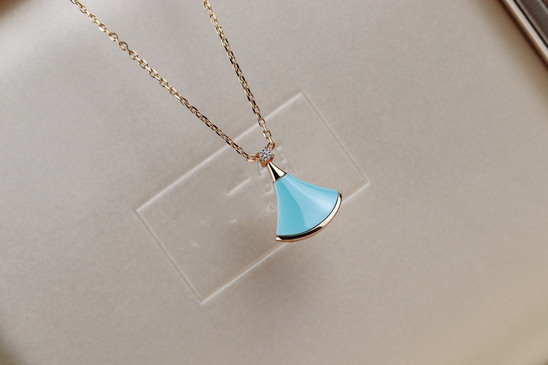 [⭐Lioran]DREAM NECKLACE TURQUOISE PINK GOLD