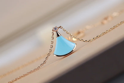 [⭐Lioran]DREAM NECKLACE TURQUOISE PINK GOLD
