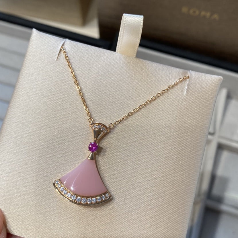 [⭐Lioran]DREAM NECKLACE PINK OPAL