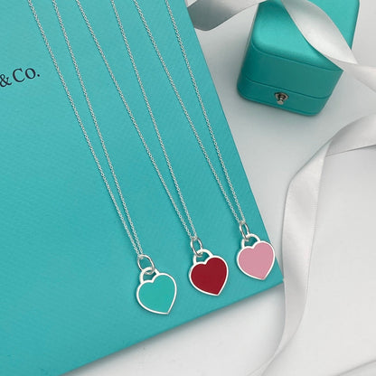 [Lioran]HEART PEDANT SILVER NECKLACE