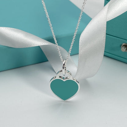 [Lioran]HEART PEDANT SILVER NECKLACE