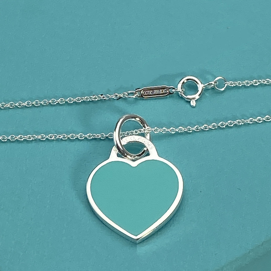 [Lioran]HEART PEDANT SILVER NECKLACE