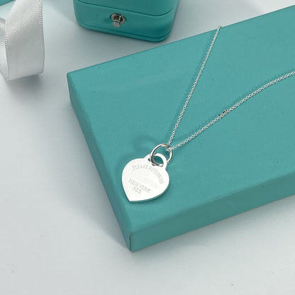 [Lioran]HEART PEDANT SILVER NECKLACE