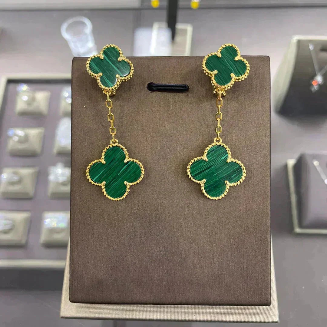 [⭐Lioran]CLOVER 2 MOTIFS  EARRINGS (MULTIPLE CHOICESC