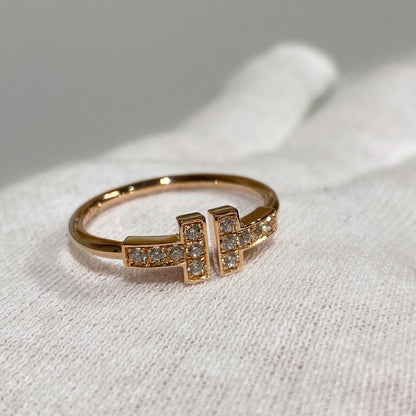 [Lioran] WIRE RING DIAMOND PINK GOLD