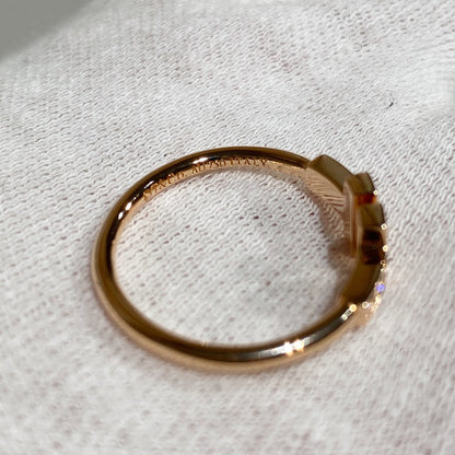 [Lioran] WIRE RING DIAMOND PINK GOLD