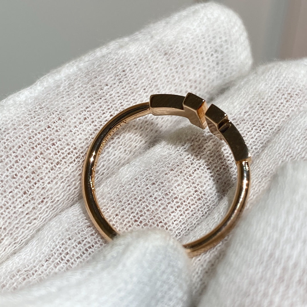 [Lioran] WIRE RING DIAMOND PINK GOLD