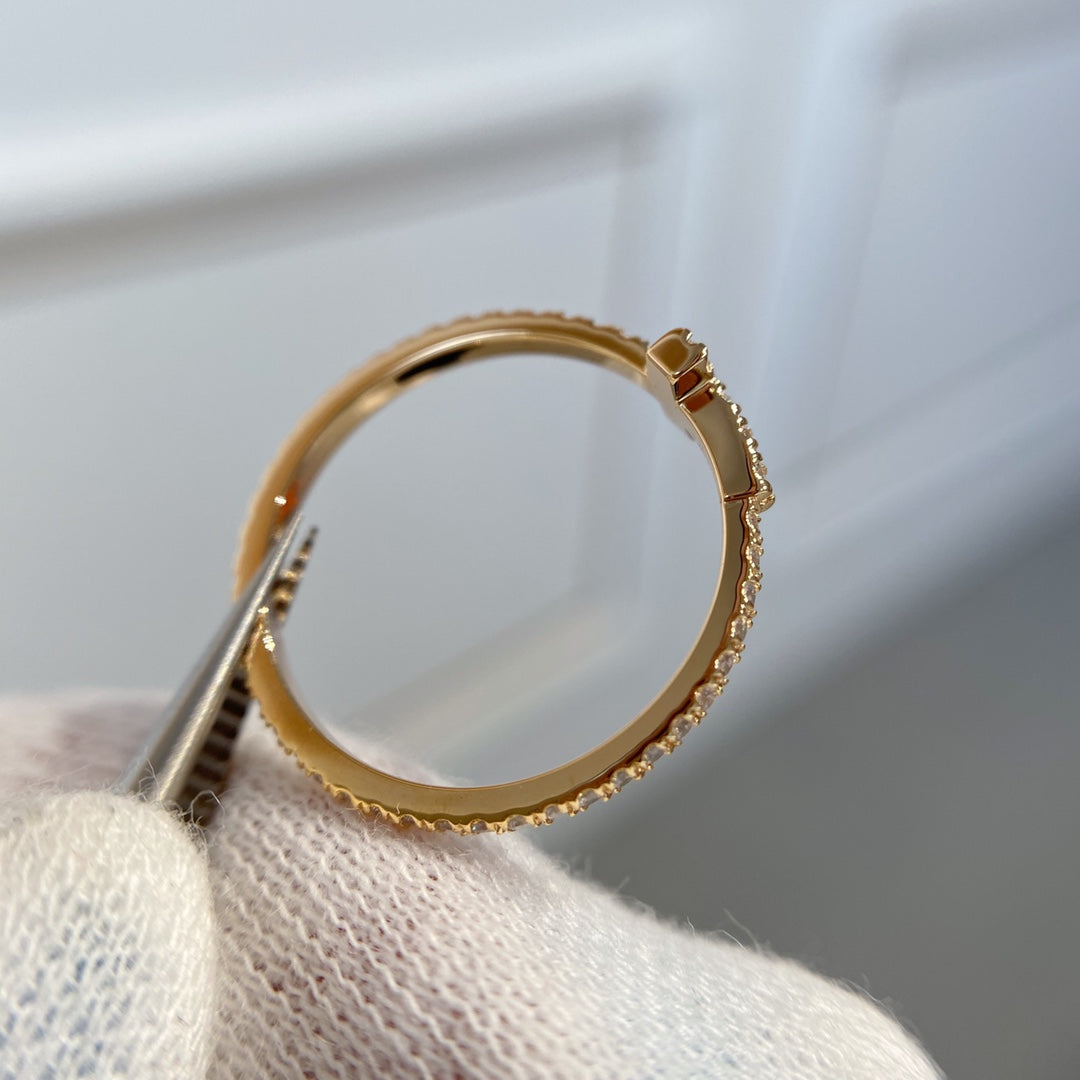 [Lioran]T RING DIAMOND PINK GOLD