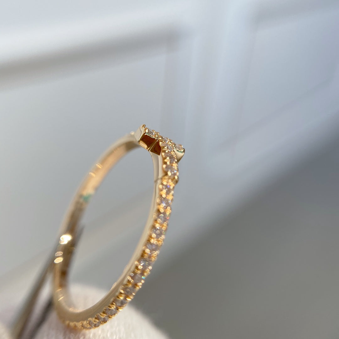 [Lioran]T RING DIAMOND PINK GOLD