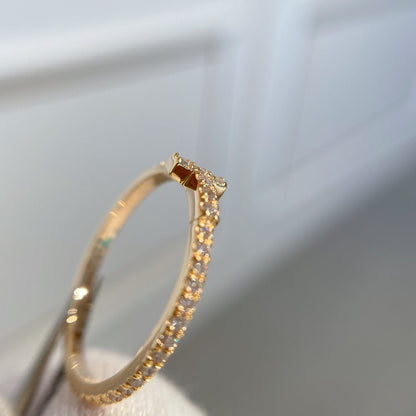 [Lioran]T RING DIAMOND PINK GOLD