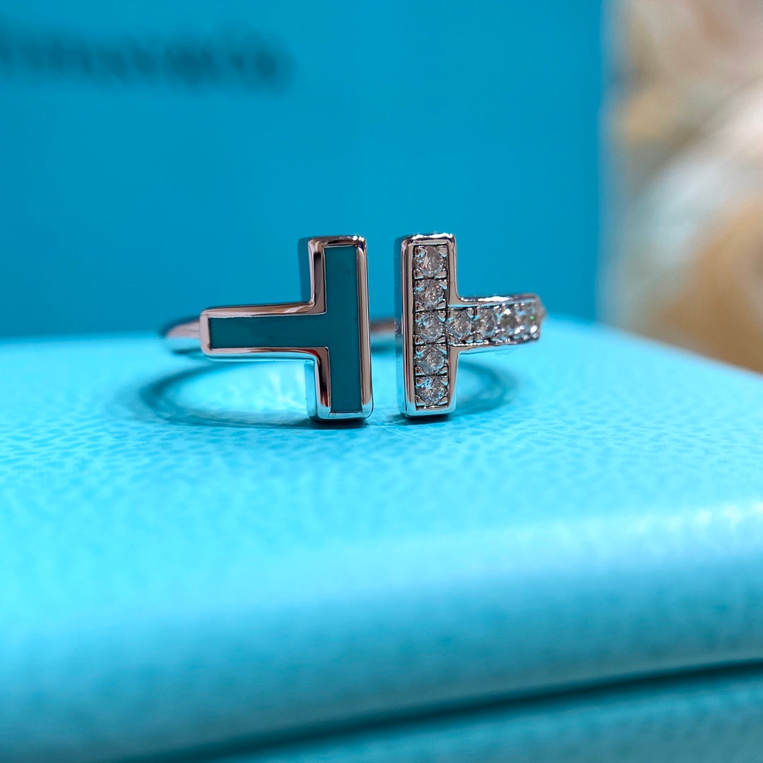 [Lioran] WIRE TURQUOISE DIAMOND RING SILVER