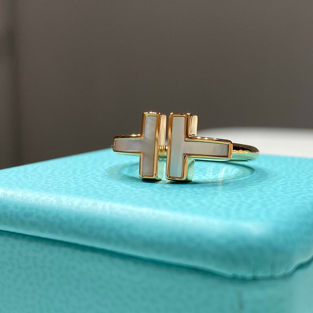 [Lioran] WIRE MOP RING PINK GOLD