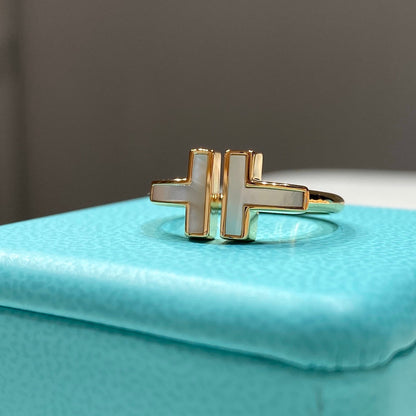 [Lioran] WIRE MOP RING PINK GOLD