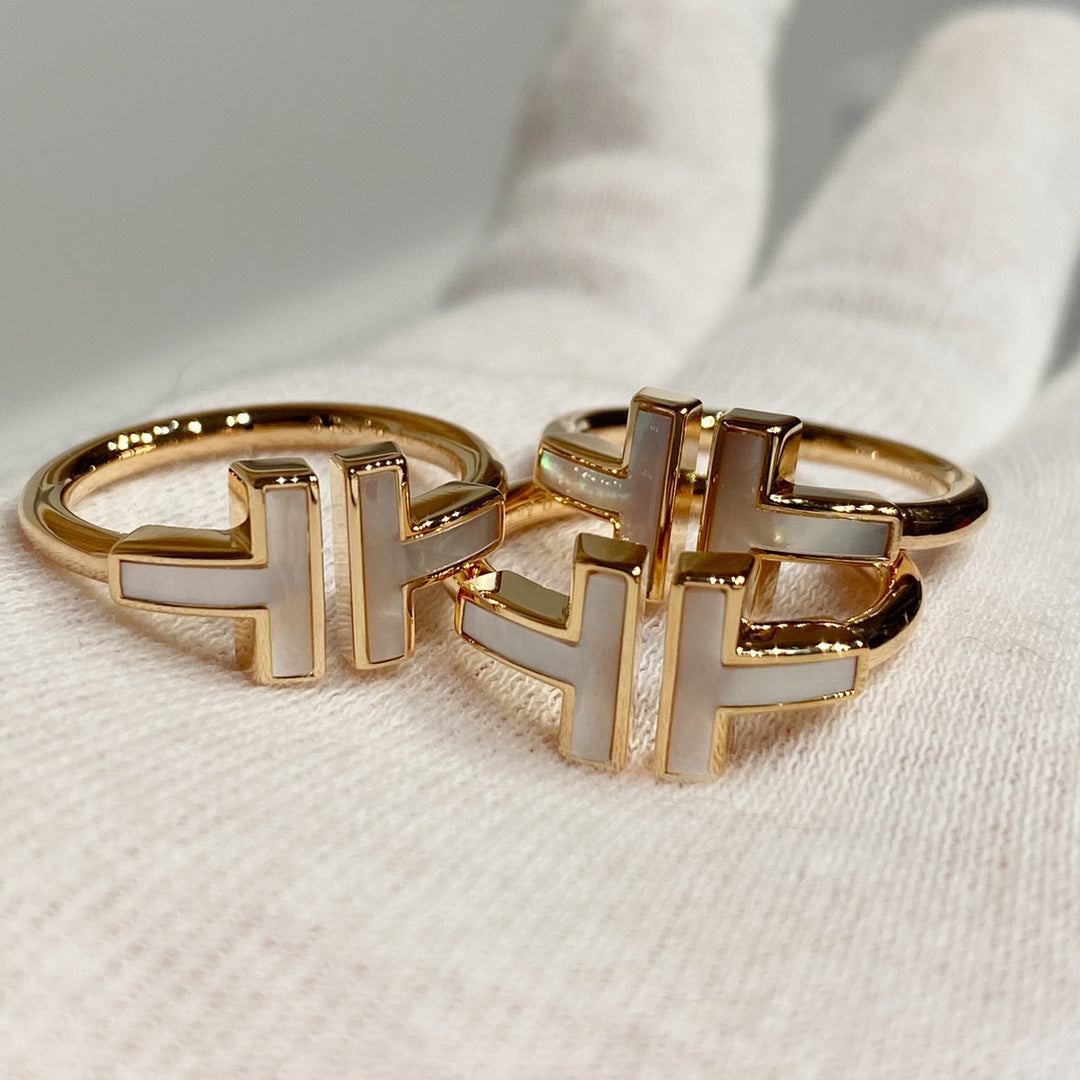 [Lioran] WIRE MOP RING PINK GOLD