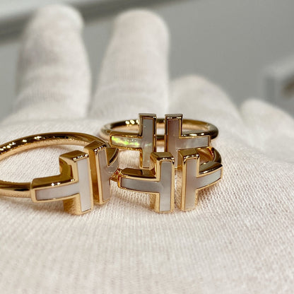 [Lioran] WIRE MOP RING PINK GOLD