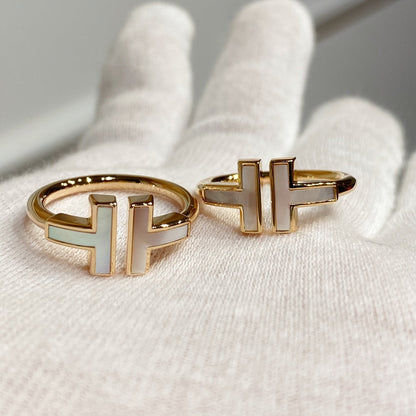 [Lioran] WIRE MOP RING PINK GOLD