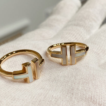 [Lioran] WIRE MOP RING PINK GOLD