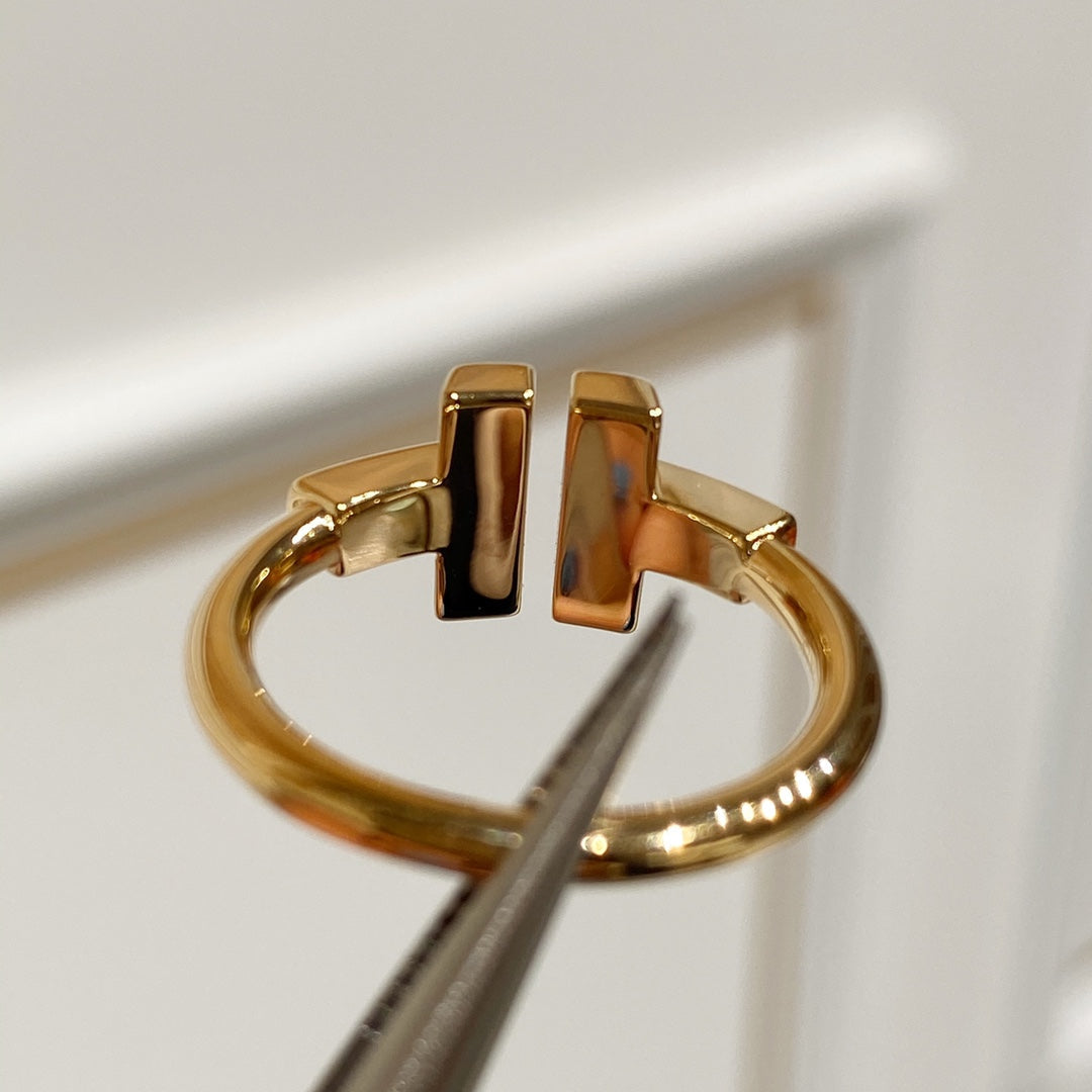 [Lioran] WIRE MOP RING PINK GOLD