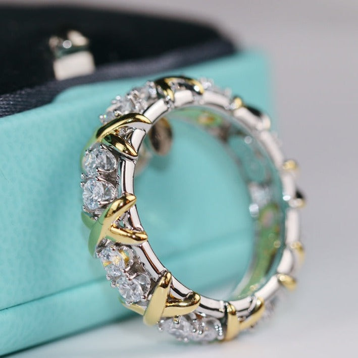 [Lioran]SIXTEEN STONE RING GOLD
