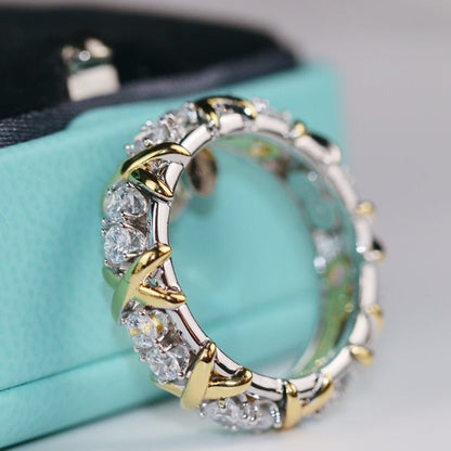 [Lioran]SIXTEEN STONE RING GOLD