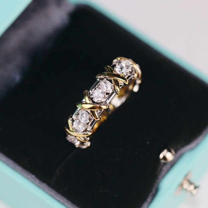 [Lioran]SIXTEEN STONE RING GOLD