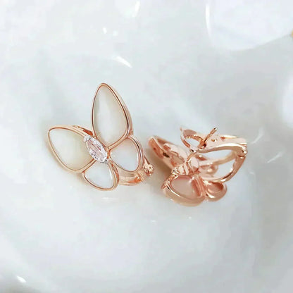 [⭐Lioran]BUTTERFLY MOP DIAMOND EARRINGS