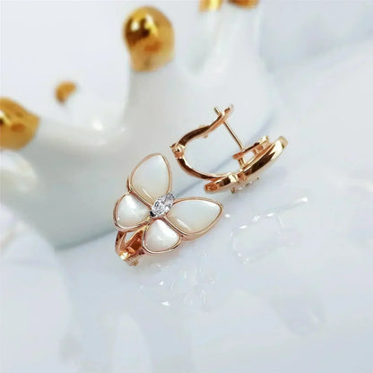 [⭐Lioran]BUTTERFLY MOP DIAMOND EARRINGS