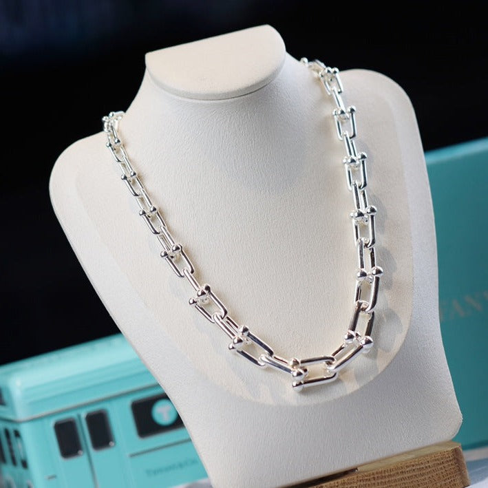 [Lioran]HARDWEAR LINK SILVER NECKLACE