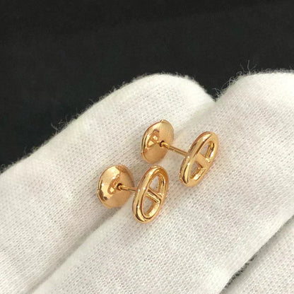 [⭐Lioran]CHAINE SMALL EARRINGS GOLD AND SILVER