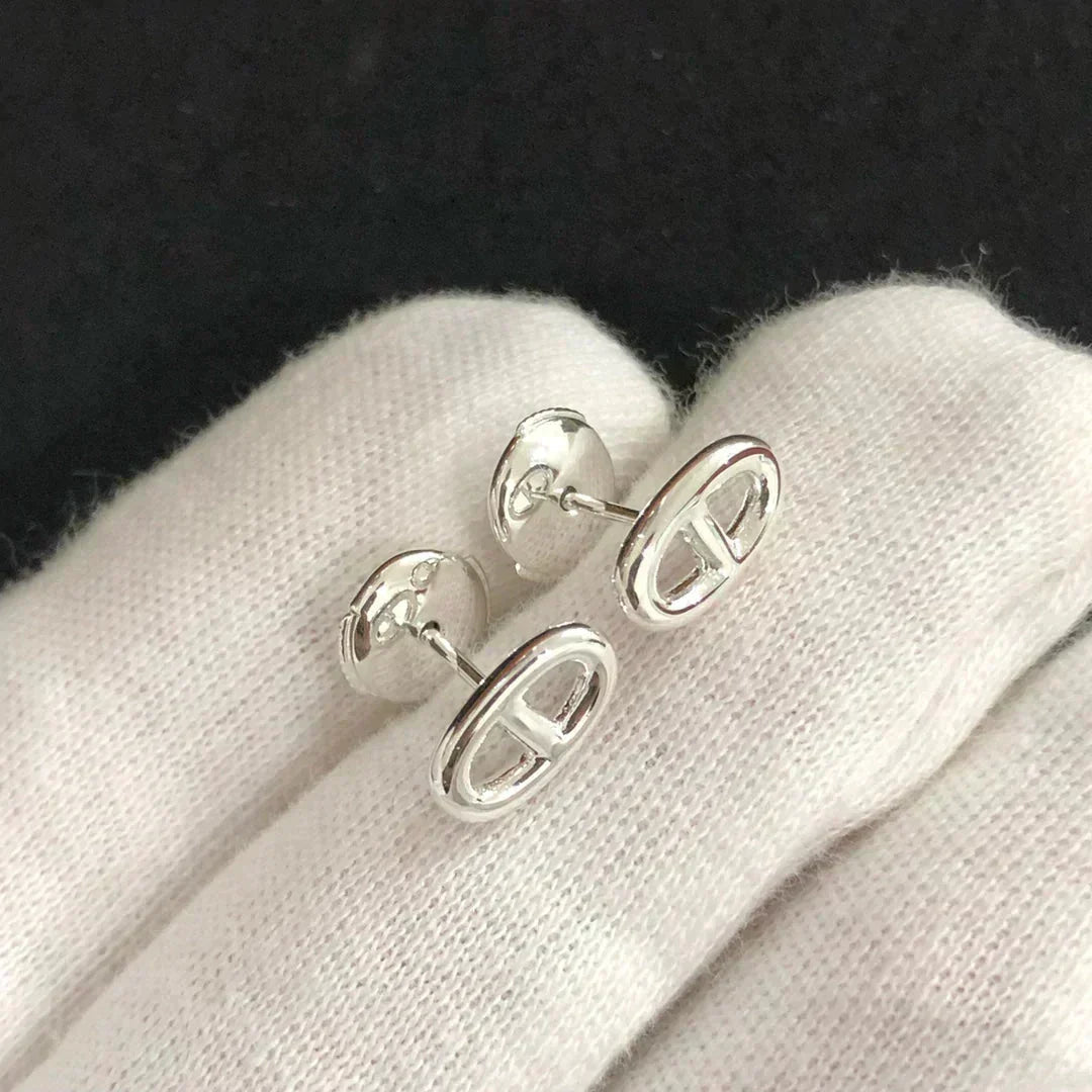 [⭐Lioran]CHAINE SMALL EARRINGS GOLD AND SILVER