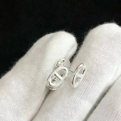 [⭐Lioran]CHAINE SMALL EARRINGS GOLD AND SILVER