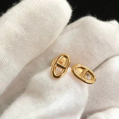 [⭐Lioran]CHAINE SMALL EARRINGS GOLD AND SILVER