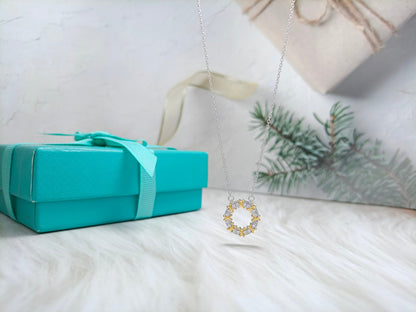 [Lioran]SIXTEEN STONE NECKLACE GOLD