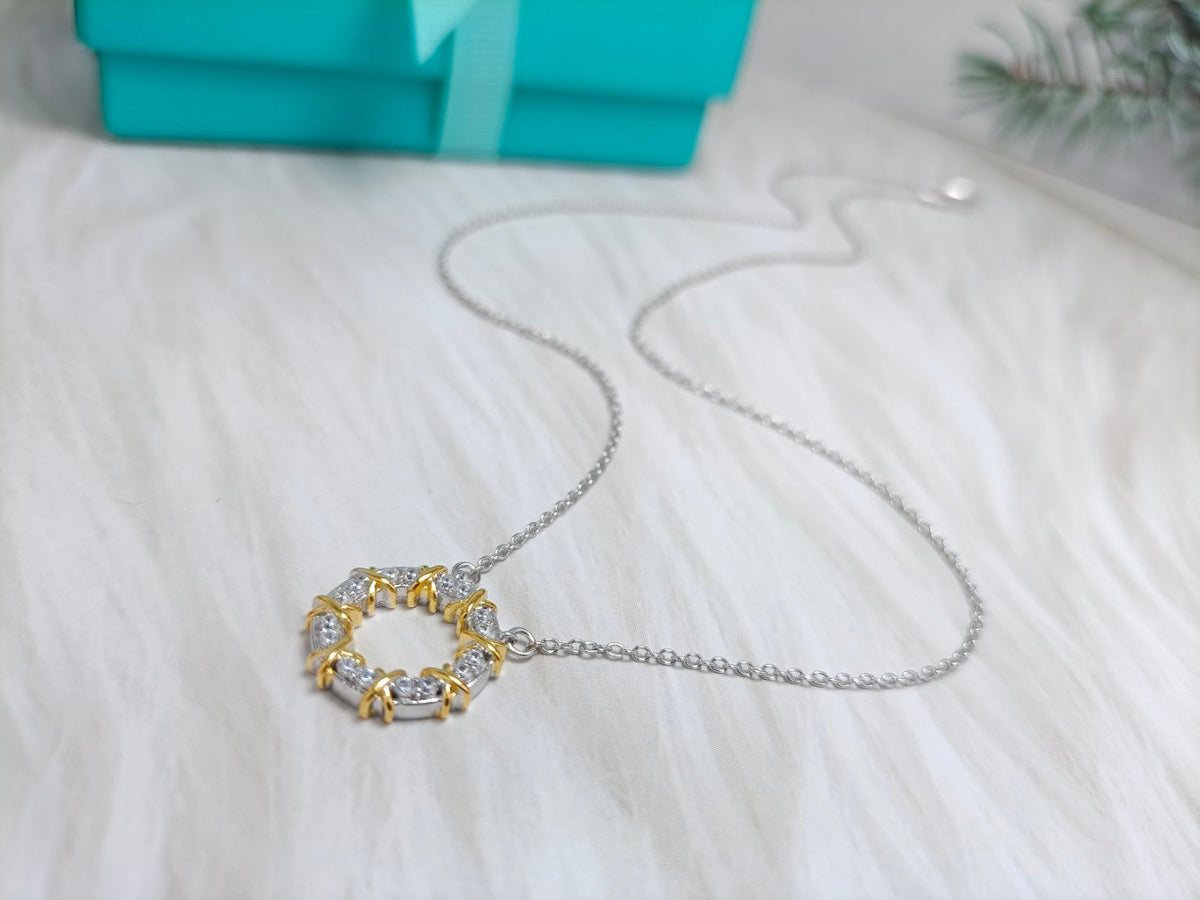 [Lioran]SIXTEEN STONE NECKLACE GOLD
