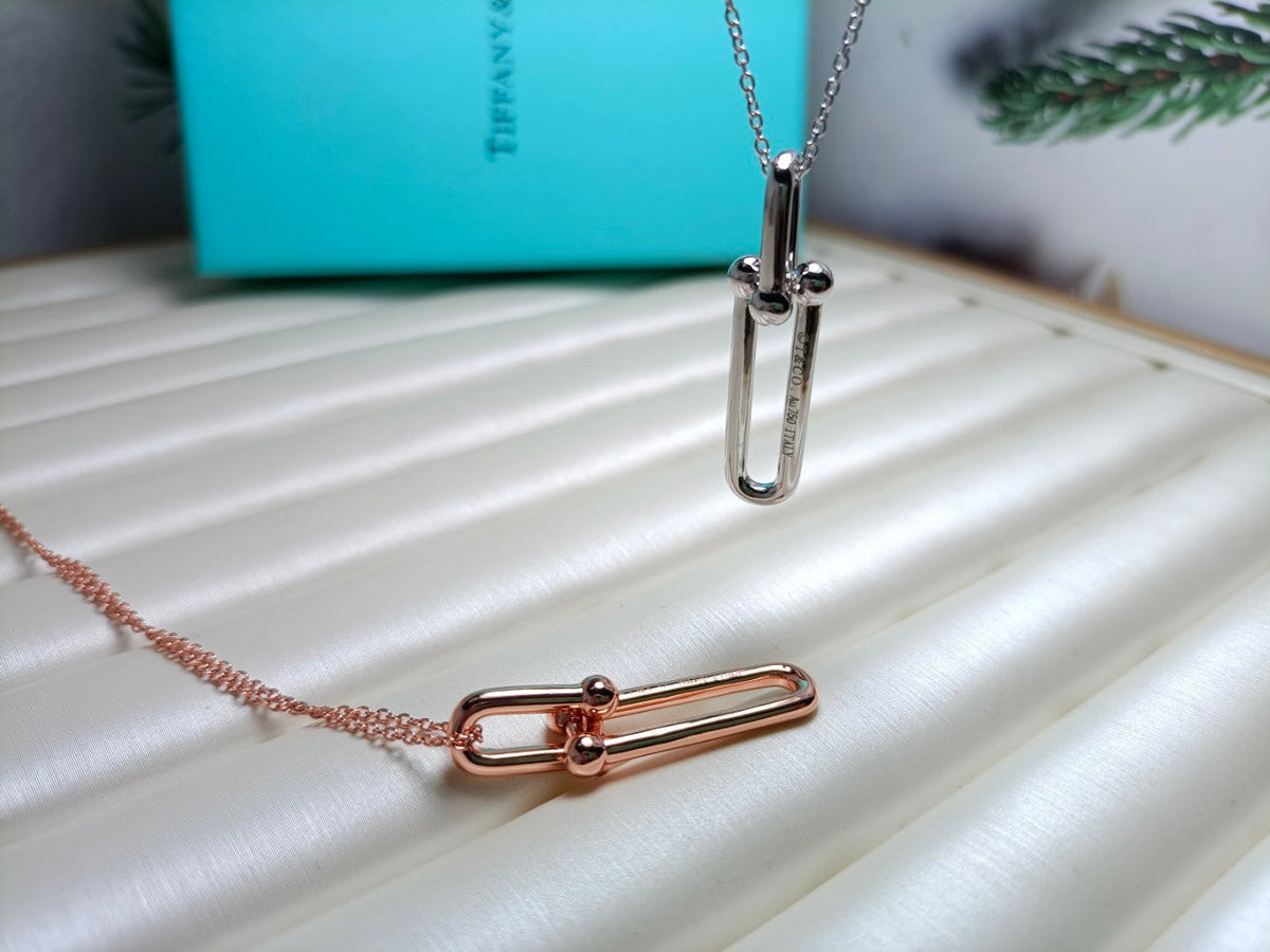 [Lioran]HARDWEAR DROP DOUBLE LINK PEDANT NECKLACE
