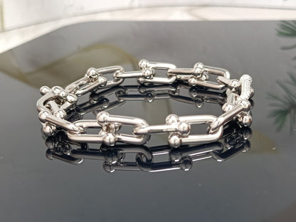 [Lioran]HARDWEAR BRACELET PINK GOLD AND SILVER DIAMOND